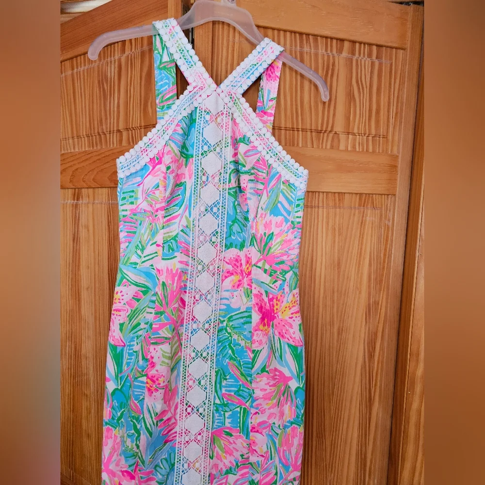 NWOT Lily Pulitzer Dress Tropical Floral Sleeveless Dress